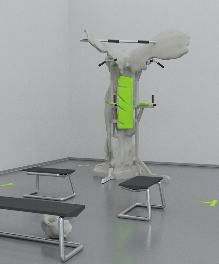 Hippomanese sculpture